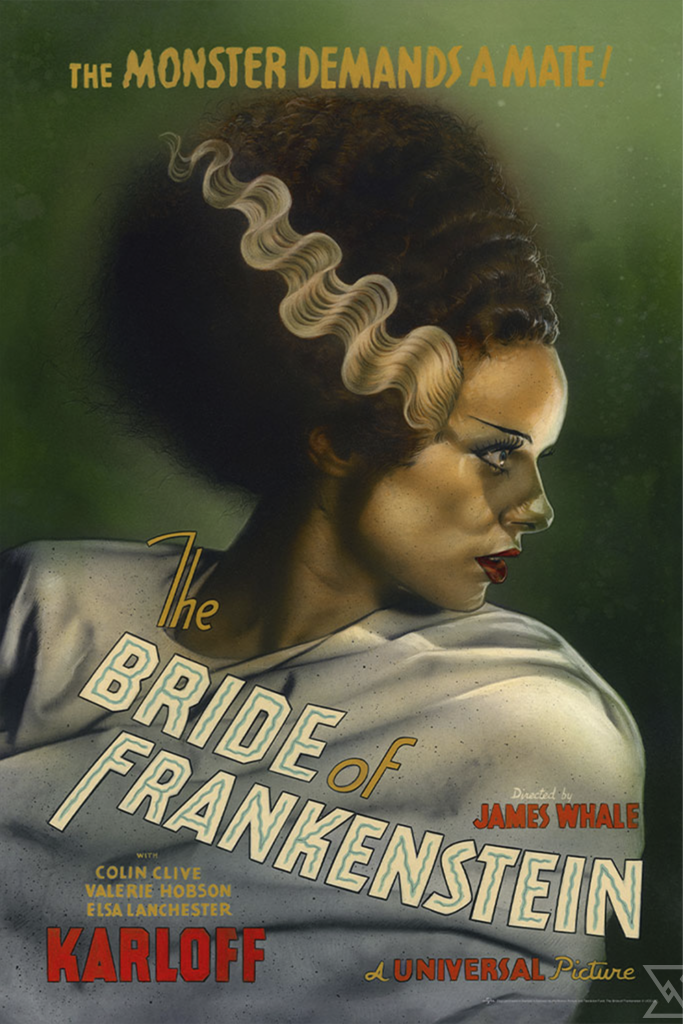 Universal Monsters: The Bride of Frankenstein Movie Poster by Greg ...